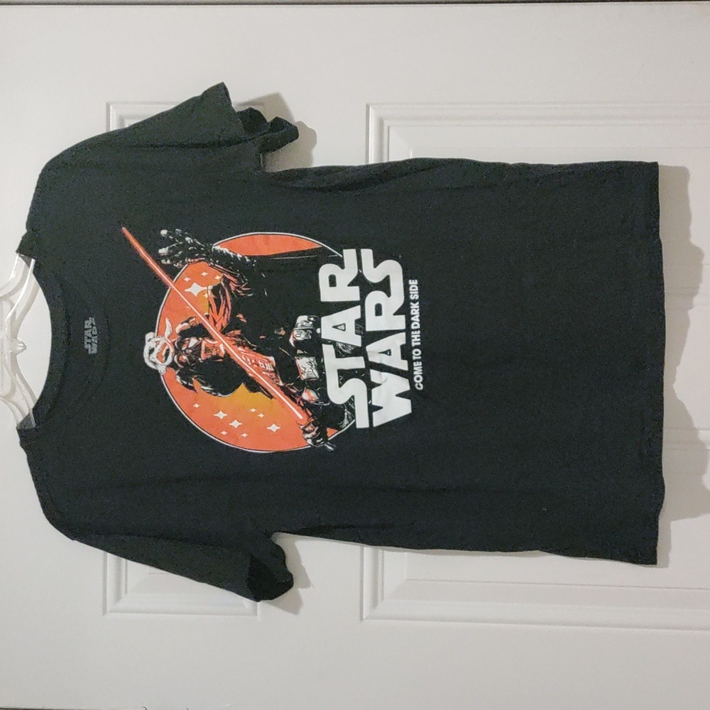 Large Fifth Sun Star Wars Come to Dark Side Black Short Sleeve Tee T-Shirt